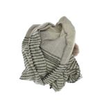 Fashion, accesorii si bijuterii - Femei - Accesorii femei - Esarfe si fulare femei - Esarfa de dama, ButicCochet, din casmir, cu ciucuri din blanita, 200 x 75 cm, Gri - ES1503 - Infinity.ro