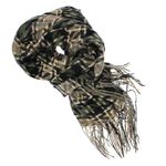 Fashion, accesorii si bijuterii - Femei - Accesorii femei - Esarfe si fulare femei - Esarfa de dama, ButicCochet, din casmir, cu franjuri, 190 x 70 cm, model carouri, Negru - ES1479 - Infinity.ro