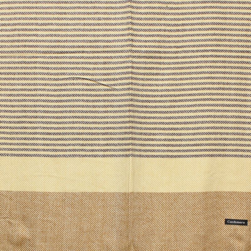 Fashion, accesorii si bijuterii - Femei - Accesorii femei - Esarfe si fulare femei - Esarfa de dama, ButicCochet, din casmir, cu ciucuri din blanita, 200 x 75 cm, Maro - ES1506 - Infinity.ro