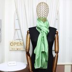 Fashion, accesorii si bijuterii - Femei - Accesorii femei - Esarfe si fulare femei - Esarfa de dama, Buticcochet, matase, 180 x 90 cm, Vernil - ES1913 - Infinity.ro