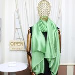 Fashion, accesorii si bijuterii - Femei - Accesorii femei - Esarfe si fulare femei - Esarfa de dama, Buticcochet, matase, 180 x 90 cm, Vernil - ES1913 - Infinity.ro