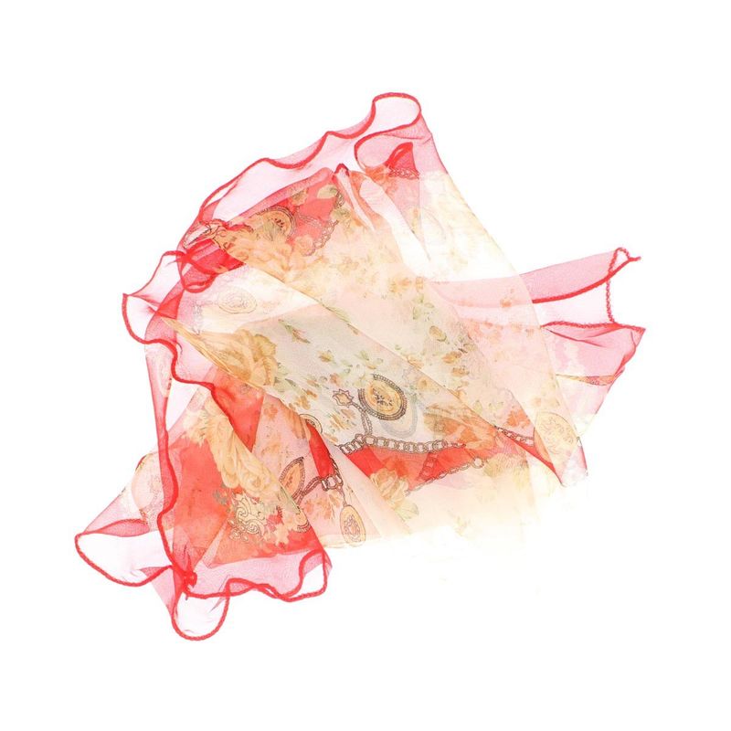 Fashion, accesorii si bijuterii - Femei - Accesorii femei - Esarfe si fulare femei - Esarfa de dama, Buticcochet, 60x60 cm, 40% matase 60% poliester, cu imprimeu floral, Crem - ES2013 - Infinity.ro