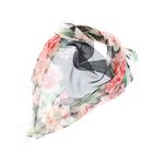 Fashion, accesorii si bijuterii - Femei - Accesorii femei - Esarfe si fulare femei - Esarfa de dama, Buticcochet, 60x60 cm, 40% matase 60% poliester, cu imprimeu floral, Negru - ES2008 - Infinity.ro