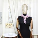 Fashion, accesorii si bijuterii - Femei - Accesorii femei - Esarfe si fulare femei - Esarfa de dama, Buticcochet, 60x60 cm, 40% matase 60% poliester, cu imprimeu floral, Lila - ES2010 - Infinity.ro