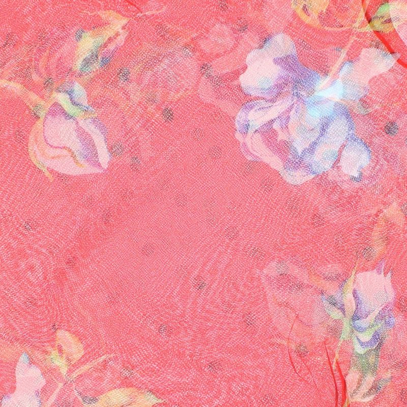 Fashion, accesorii si bijuterii - Femei - Accesorii femei - Esarfe si fulare femei - Esarfa de dama, Buticcochet, 60x60 cm, 40% matase 60% poliester, cu imprimeu floral, Rosu - ES2009 - Infinity.ro