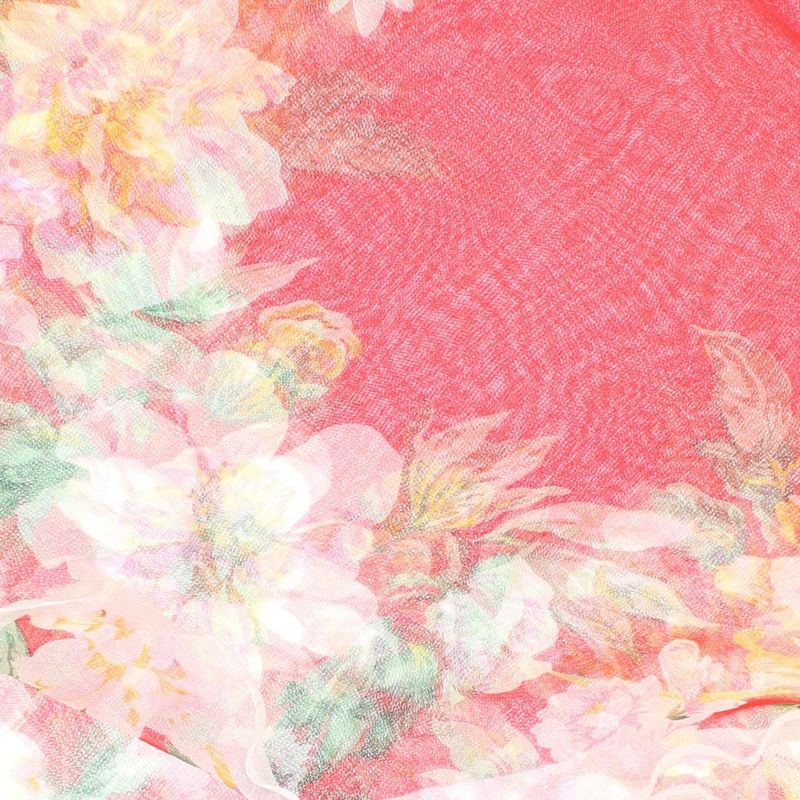 Fashion, accesorii si bijuterii - Femei - Accesorii femei - Esarfe si fulare femei - Esarfa de dama, Buticcochet, 60x60 cm, 40% matase 60% poliester, cu imprimeu floral, Rosu - ES2007 - Infinity.ro