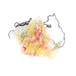 Fashion, accesorii si bijuterii - Femei - Accesorii femei - Esarfe si fulare femei - Esarfa de dama, Buticcochet, 60x60 cm, 40% matase 60% poliester, cu imprimeu floral, Multicolor - ES2020 - Infinity.ro
