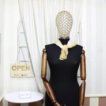 Fashion, accesorii si bijuterii - Femei - Accesorii femei - Esarfe si fulare femei - Esarfa de dama, Buticcochet, 60x60 cm, 40% matase 60% poliester, cu imprimeu floral, Galben - ES2017 - Infinity.ro