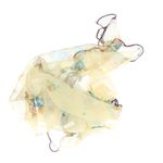 Fashion, accesorii si bijuterii - Femei - Accesorii femei - Esarfe si fulare femei - Esarfa de dama, Buticcochet, 60x60 cm, 40% matase 60% poliester, cu imprimeu floral, galben - ES2025 - Infinity.ro