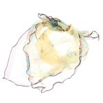 Fashion, accesorii si bijuterii - Femei - Accesorii femei - Esarfe si fulare femei - Esarfa de dama, Buticcochet, 60x60 cm, 40% matase 60% poliester, cu imprimeu floral, galben - ES2025 - Infinity.ro