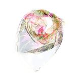 Fashion, accesorii si bijuterii - Femei - Accesorii femei - Esarfe si fulare femei - Esarfa de dama, Buticcochet, 60x60 cm, 40% matase 60% poliester, cu imprimeu floral, Multicolor - ES2026 - Infinity.ro