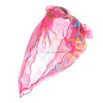Fashion, accesorii si bijuterii - Femei - Accesorii femei - Esarfe si fulare femei - Esarfa de dama, Buticcochet, 60x60 cm, 40% matase 60% poliester, cu imprimeu floral, Fucsia - ES2029 - Infinity.ro