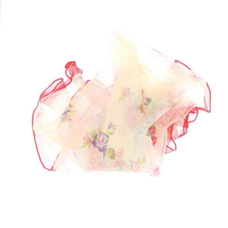 Fashion, accesorii si bijuterii - Femei - Accesorii femei - Esarfe si fulare femei - Esarfa de dama, Buticcochet, 60x60 cm, 40% matase 60% poliester, cu imprimeu floral, Crem - ES2034 - Infinity.ro