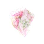 Fashion, accesorii si bijuterii - Femei - Accesorii femei - Esarfe si fulare femei - Esarfa de dama, Buticcochet, 60x60 cm, 40% matase 60% poliester, cu imprimeu floral, Roz pal - ES2030 - Infinity.ro
