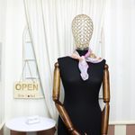 Fashion, accesorii si bijuterii - Femei - Accesorii femei - Esarfe si fulare femei - Esarfa de dama, Buticcochet, 60x60 cm, 40% matase 60% poliester, cu imprimeu floral, Roz pal - ES2030 - Infinity.ro