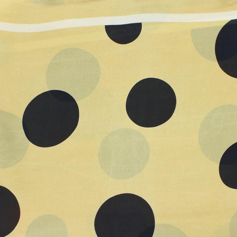 Fashion, accesorii si bijuterii - Femei - Accesorii femei - Esarfe si fulare femei - Esarfa de dama, Buticcochet, matase, 180 x 90 cm, imprimeu cu buline, Galben mustar - ES2182 - Infinity.ro