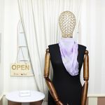 Fashion, accesorii si bijuterii - Femei - Accesorii femei - Esarfe si fulare femei - Esarfa de dama, Buticcochet, 60x60 cm, 40% matase 60% poliester, cu imprimeu floral, Mov - ES2039 - Infinity.ro