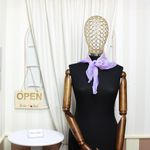 Fashion, accesorii si bijuterii - Femei - Accesorii femei - Esarfe si fulare femei - Esarfa de dama, Buticcochet, 60x60 cm, 40% matase 60% poliester, cu imprimeu floral, Mov - ES2039 - Infinity.ro