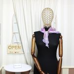 Fashion, accesorii si bijuterii - Femei - Accesorii femei - Esarfe si fulare femei - Esarfa de dama, Buticcochet, 60x60 cm, 40% matase 60% poliester, cu imprimeu floral, Mov - ES2040 - Infinity.ro