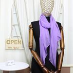 Fashion, accesorii si bijuterii - Femei - Accesorii femei - Esarfe si fulare femei - Esarfa de dama, Buticcochet, uni, 40% matase 60% poliester, Mov - ES2186 - Infinity.ro