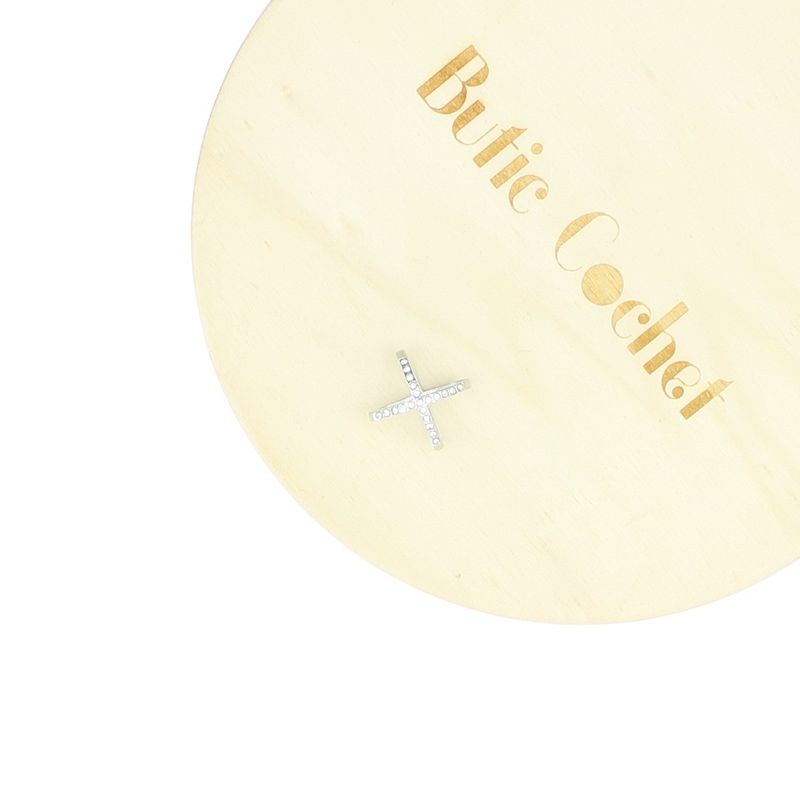 Fashion, accesorii si bijuterii - Femei - Accesorii femei - Esarfe si fulare femei - Inel pentru esarfa, Buticcochet, din metal, 1.7x2.5 cm, Argintiu - IES205 - Infinity.ro