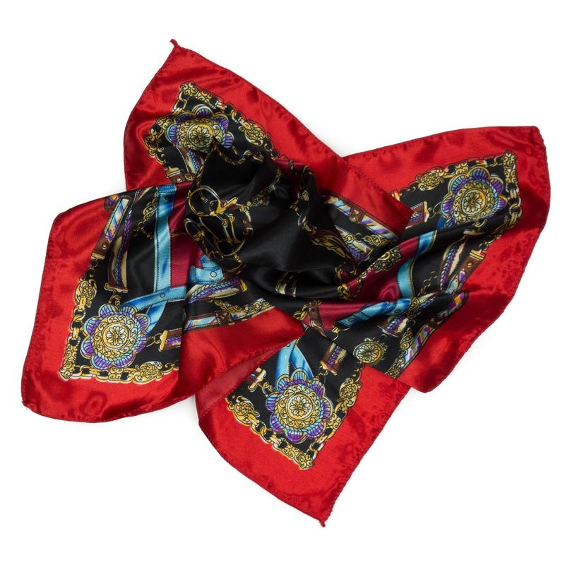 Fashion, accesorii si bijuterii - Femei - Accesorii femei - Esarfe si fulare femei - Esarfa, Batic, de dama, cu model colorat, 50x50 cm - ES148 - Infinity.ro