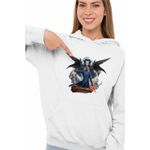 Fashion, accesorii si bijuterii - Femei - Imbracaminte femei - Hanorace femei - Hanorac Femei Castlevania Isaac Dracula Demon, alb, marime 2XL - Infinity.ro