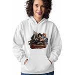 Fashion, accesorii si bijuterii - Femei - Imbracaminte femei - Hanorace femei - Hanorac Femei Castlevania Fantasy Vampire Hunters, alb, marime 2XL - Infinity.ro