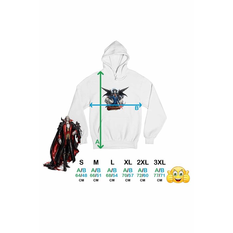 Fashion, accesorii si bijuterii - Femei - Imbracaminte femei - Hanorace femei - Hanorac Femei Castlevania Isaac Dracula Demon, alb, marime 2XL - Infinity.ro