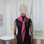 Fashion, accesorii si bijuterii - Femei - Accesorii femei - Esarfe si fulare femei - Esarfa, Batic, de dama, Buticcochet, Visiniu din 100% matase, 90x90 cm - ES875 - Infinity.ro