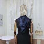 Fashion, accesorii si bijuterii - Femei - Accesorii femei - Esarfe si fulare femei - Esarfa, Batic, de dama, Buticcochet, Bleumarin, din 100% matase, 90x90 cm - ES882 - Infinity.ro