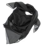 Fashion, accesorii si bijuterii - Femei - Accesorii femei - Esarfe si fulare femei - Esarfa, Batic, de dama, Buticcochet, Negru, din 100% matase, 90x90 cm - ES878 - Infinity.ro