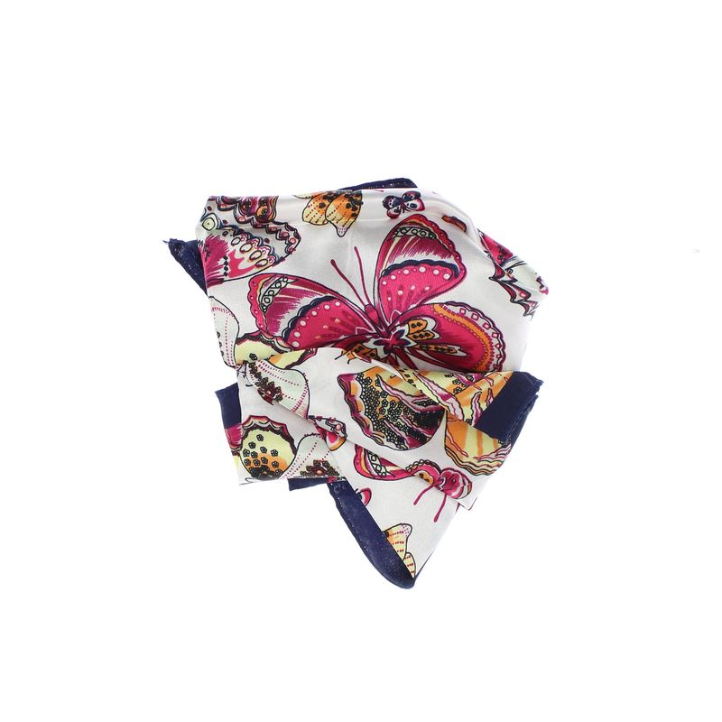 Fashion, accesorii si bijuterii - Femei - Accesorii femei - Esarfe si fulare femei - Batic de dama, 50 x 50 cm, ButicCochet, din satin, multicolor - ES2564 - Infinity.ro