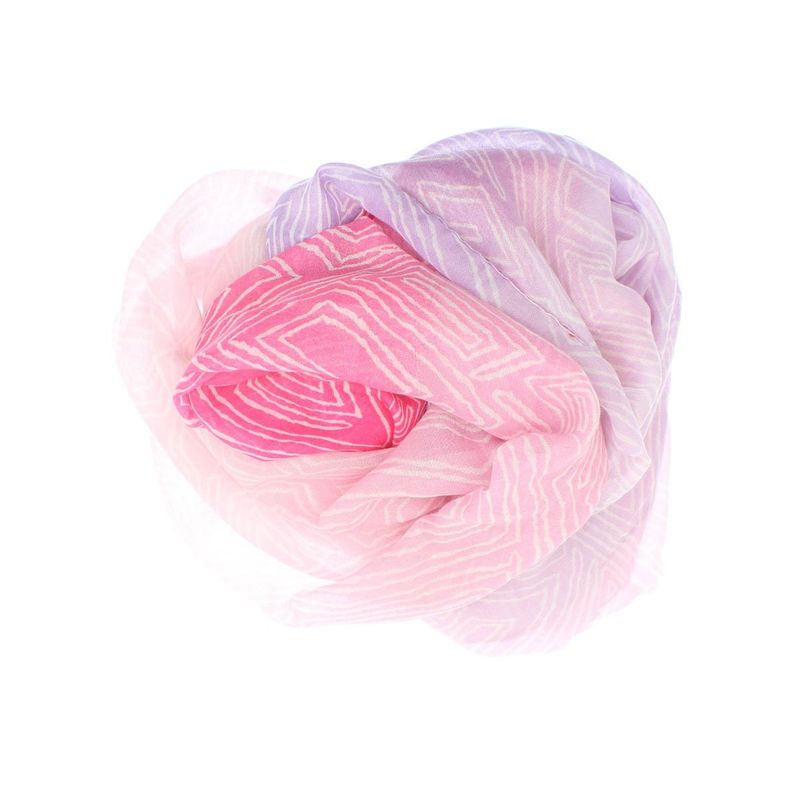 Fashion, accesorii si bijuterii - Femei - Accesorii femei - Esarfe si fulare femei - Esarfa de dama, cu model liniar, ButicCochet, 70% poliester 30% vascoza, Fucsia - ES2945 - Infinity.ro