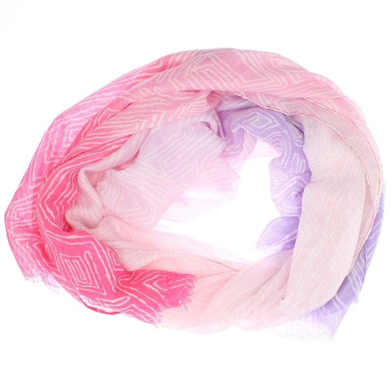 Fashion, accesorii si bijuterii - Femei - Accesorii femei - Esarfe si fulare femei - Esarfa de dama, cu model liniar, ButicCochet, 70% poliester 30% vascoza, Fucsia - ES2945 - Infinity.ro