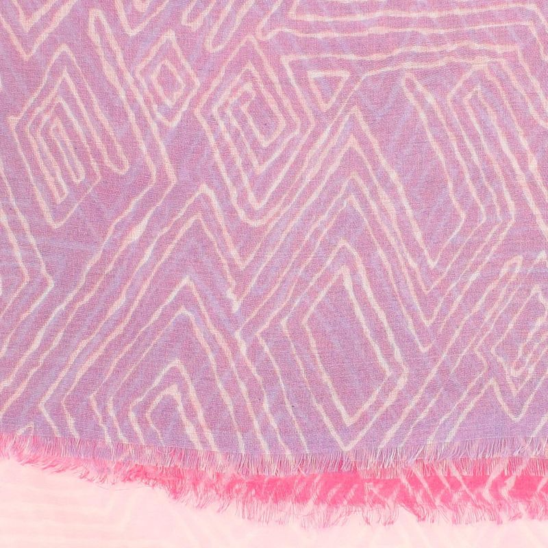 Fashion, accesorii si bijuterii - Femei - Accesorii femei - Esarfe si fulare femei - Esarfa de dama, cu model liniar, ButicCochet, 70% poliester 30% vascoza, Fucsia - ES2945 - Infinity.ro