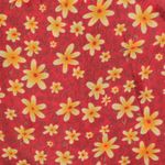 Fashion, accesorii si bijuterii - Femei - Accesorii femei - Esarfe si fulare femei - Batic de dama, 50x50 cm, Buticcochet, cu flroicele aurii, Rosu - ES1174 - Infinity.ro