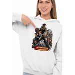 Fashion, accesorii si bijuterii - Femei - Imbracaminte femei - Hanorace femei - Hanorac Femei Castlevania Vampire Hunters, alb, marime 2XL - Infinity.ro