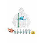 Fashion, accesorii si bijuterii - Femei - Imbracaminte femei - Hanorace femei - Hanorac Femei Cautarea lui Nemo Bruce Rechin Ocean Geometric, alb, marime 2XL - Infinity.ro
