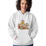 Fashion, accesorii si bijuterii - Femei - Imbracaminte femei - Hanorace femei - Hanorac Femei Cei 7 Pitici Alba ca Zapada, alb, marime 2XL - Infinity.ro