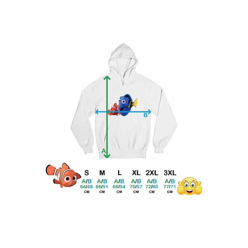 Fashion, accesorii si bijuterii - Femei - Imbracaminte femei - Hanorace femei - Hanorac Femei Cautarea lui Nemo Dory Marlin Tata Viata Marina, alb, marime 2XL - Infinity.ro