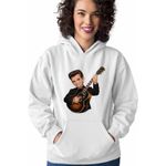 Fashion, accesorii si bijuterii - Femei - Imbracaminte femei - Hanorace femei - Hanorac Femei Chris Isaak Guitar, alb, marime 2XL - Infinity.ro