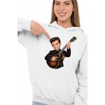 Fashion, accesorii si bijuterii - Femei - Imbracaminte femei - Hanorace femei - Hanorac Femei Chris Isaak Guitar, alb, marime 2XL - Infinity.ro
