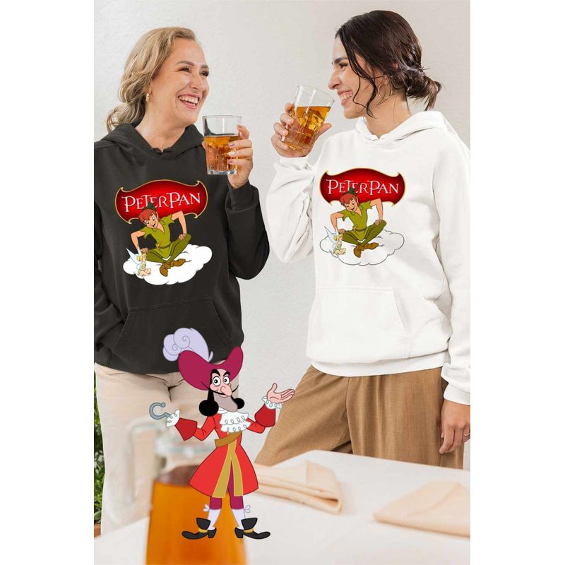 Fashion, accesorii si bijuterii - Femei - Imbracaminte femei - Hanorace femei - Hanorac Femei Clopotica Peter Pan Tinker Bell Neverland, alb, marime 2XL - Infinity.ro