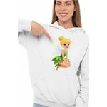 Fashion, accesorii si bijuterii - Femei - Imbracaminte femei - Hanorace femei - Hanorac Femei Clopotica Peter Pan Tinker Bell, alb, marime 2XL - Infinity.ro