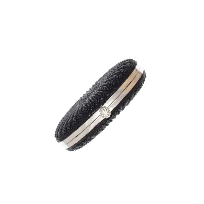 Fashion, accesorii si bijuterii - Femei - Accesorii femei - Genti si rucsacuri femei - Geanta clutch, de dama, din material sintetic, ButicCochet, 20x14x5 cm, Negru - GND1153 - Infinity.ro