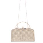 Fashion, accesorii si bijuterii - Femei - Accesorii femei - Genti si rucsacuri femei - Geanta clutch, de dama, din material sintetic, ButicCochet, 21x12x4 cm, Auriu - GND1156 - Infinity.ro