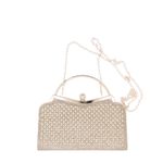 Fashion, accesorii si bijuterii - Femei - Accesorii femei - Genti si rucsacuri femei - Geanta clutch, de dama, din material sintetic, ButicCochet, 21x12x4 cm, Auriu - GND1156 - Infinity.ro
