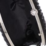 Fashion, accesorii si bijuterii - Femei - Accesorii femei - Genti si rucsacuri femei - Geanta clutch, de dama, din material sintetic, ButicCochet, 20x14x5 cm, Negru - GND1153 - Infinity.ro
