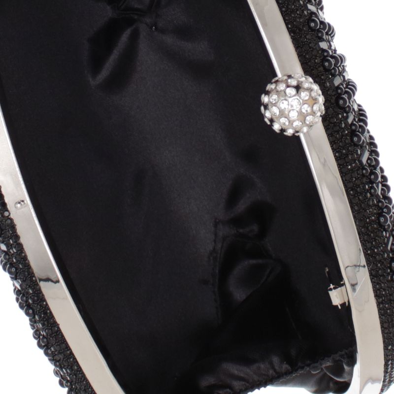 Fashion, accesorii si bijuterii - Femei - Accesorii femei - Genti si rucsacuri femei - Geanta clutch, de dama, din material sintetic, ButicCochet, 20x14x5 cm, Negru - GND1153 - Infinity.ro